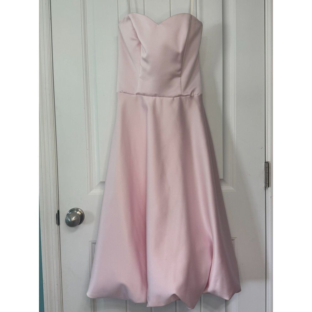 VTG Y2K Raylia Designs Pastel Pink Formal 90s Dress 8 Romantic Coquette Barbie